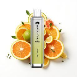 Hayati Pro Max 4000 Puffs Disposable Vape Cola Citron avec batterie rechargeable et 2% nicotine