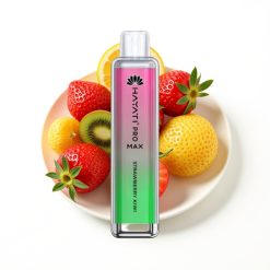 Hayati Pro Max 4000 Puffs Disposable Vape Fraise Kiwi avec LED et batterie rechargeable