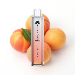 Hayati Pro Max 4000 Puffs Disposable Vape Pêche Juteuse avec batterie rechargeable et LED