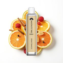 Hayati Pro Max 4000 Puffs Disposable Vape Tabac Crémeux avec Batterie Rechargeable