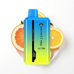 Hayati Pro Ultra 15000 Puffs Vape Disposable Citron Glacé Cristal Glace avec 49 saveurs et 850mAh