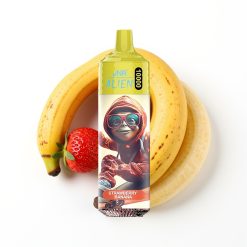 JNR Alien 10000 Puffs Fraise Banane avec LED RGB et Charge Rapide Type-C