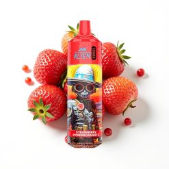 JNR Alien 10000 Puffs Fraise Grenade avec Batterie 850mAh et Charge Type-C
