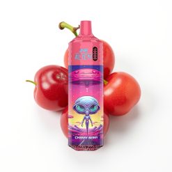 JNR Alien 10000 Puffs Vape Disposable Cerise Baie avec LED RGB et Charge Rapide Type-C