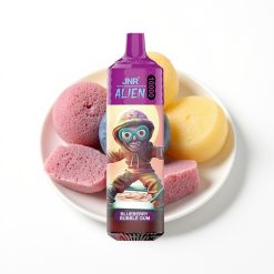 JNR Alien 10000 Puffs Vape Disposable Gomme Ballon à la Myrtille avec LED RGB et Type-C