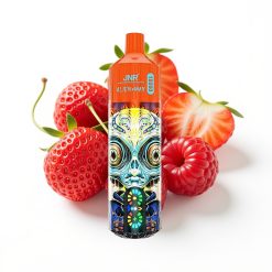 JNR Alien Max 18000 Puffs Disposable Vape Fraise Framboise Cerise avec Affichage LED et Double Mesh Coil