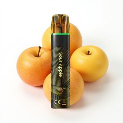 JNR Black&Golden 800 Puffs Disposable Vape Pomme Acidulée TPD 550mAh