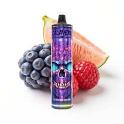 JNR Calavera 11000 Puffs Disposable Vape Bleu Framboise Cerise avec Port Type-C et 850 mAh