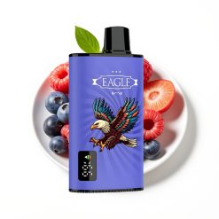 JNR EAGLE Smart 23000 Puffs Disposable Vape Myrtille Framboise Cerise avec Écran Digital et Bobine Mesh 1.0ohm