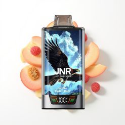 JNR Falcon Pro 28000 Disposable Vape Pêche Blanche Framboise avec Smart Display et USB Type-C