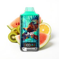 JNR Falcon X 18000 Puffs Disposable Vape Kiwi Pastèque Glacée avec Affichage Numérique et Charge Rapide Type-C