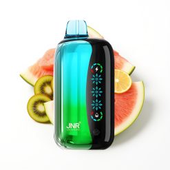 JNR Flex Ice 21000 Puffs Disposable Vape Kiwi Pastèque Glacé avec Ice Adjustable et 26ml E-liquide