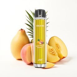 JNR Gold380 6000 Puffs Disposable Vape Pêche Mangue Ananas avec Batterie 1500mAh et Réservoir 13ml