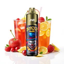 JNR Joker 24K Puffs Disposable Vape Cerise Cola Pétillante avec 2+10ml Rechargeable et 24000 Puffs