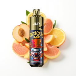JNR Joker 24K Puffs Disposable Vape Pêche Estivale Glacée avec 2+10ml Pod et 800mAh Batterie