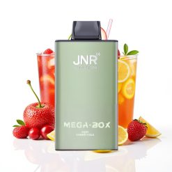JNR Mega Box 25000 Puffs Disposable Vape Cerise Pétillante Cola Dual Mesh Coil