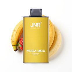 JNR Mega Box 25000 Puffs Disposable Vape Fraise Banane avec 30ml et Charge Rapide Type-C