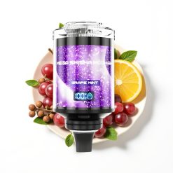 JNR Mega Shisha Hookah 100K Compatibilité Bureau Raisin Menthe 100000 bouffées 60ml