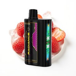 JNR Radiance 31000 Bouffées Vape Jetable FRAISE GLACÉE avec Écran Animation et Double Bobine Mesh