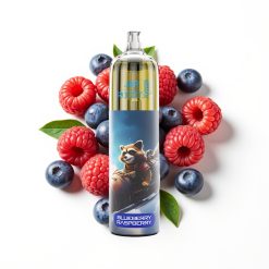 JNR Rocket-X 12400 Puffs Disposable Vape Myrtille Framboise avec Airflow Réglable et Lumières RGB