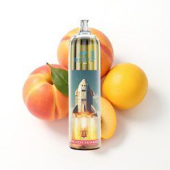 JNR Rocket-X 12400 Puffs Pêche Mangue avec Airflow Réglable et Lumières RGB