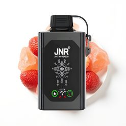 JNR Shisha Hookah Box 20500 Puffs Vape Disposable Fraise Glacée avec Ecran HD et Type-C
