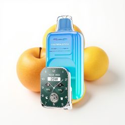 JNR VapeWatch 30000 Puffs Disposable Vape Pomme Acidulée Glacée - 19mL/5% - Charge Rapide Type-C