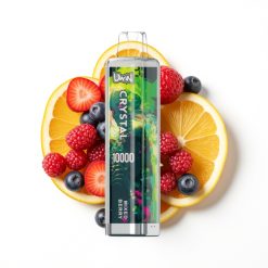 Uwin Crystal 10000 Puffs Vape Disposable Baies Mixtes avec RGB et Rechargeable