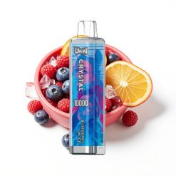 Uwin Crystal 10000 Puffs Vape Disposable Myrtille Sur Glace 18ml 5% RGB