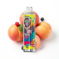 Uwin Crystal 10000 Puffs Vape Disposable Pêche Baies avec lumière RGB