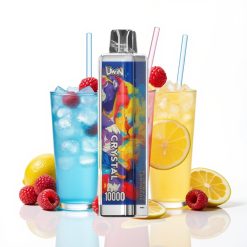 Uwin Crystal 10 000 Puffs Disposable Vape Framboise Bleue Citronnade avec 18ml et 650mAh