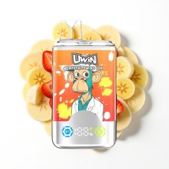 Uwin Crystal Twins 40000 Puffs Fraise Banane Amour 66 avec batterie 850mAh