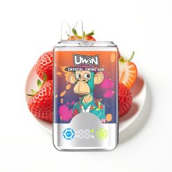 Uwin Crystal Twins 40000 Puffs Fraise Framboise Cerise Monsieur Bleu