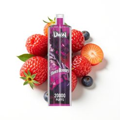 Uwin Shisha Hookah Crystal 20000 Bouffées Baies Mixtes et Rechargeable Type-C