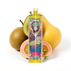 Uwin Shisha Hookah Crystal 20000 Puffs Kiwi Fruit de la Passion Goyave