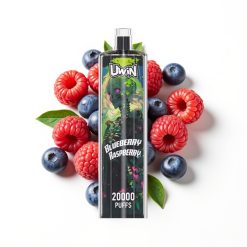 Uwin Shisha Hookah Crystal 20000 Puffs Myrtille Framboise