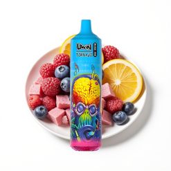 Uwin Tornado 35K Music Disposable Vape Myrtille Glacé avec Batterie 600mAh et Bobine Mesh 1.0 Ohm